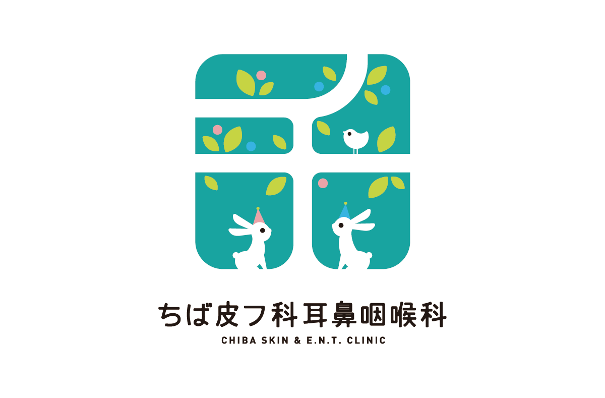 員弁郡東員町にある「ちば皮フ科耳鼻咽喉科」のロゴマークデザイン